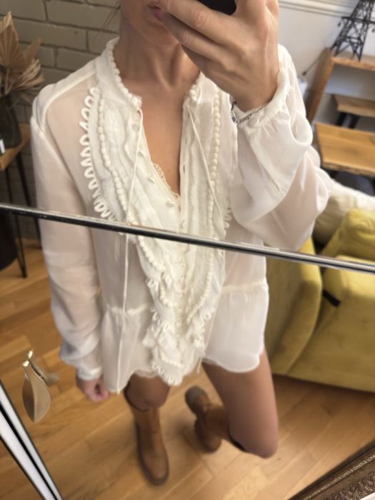 Блуза Zara selection , в актуаоьному стилі бохо