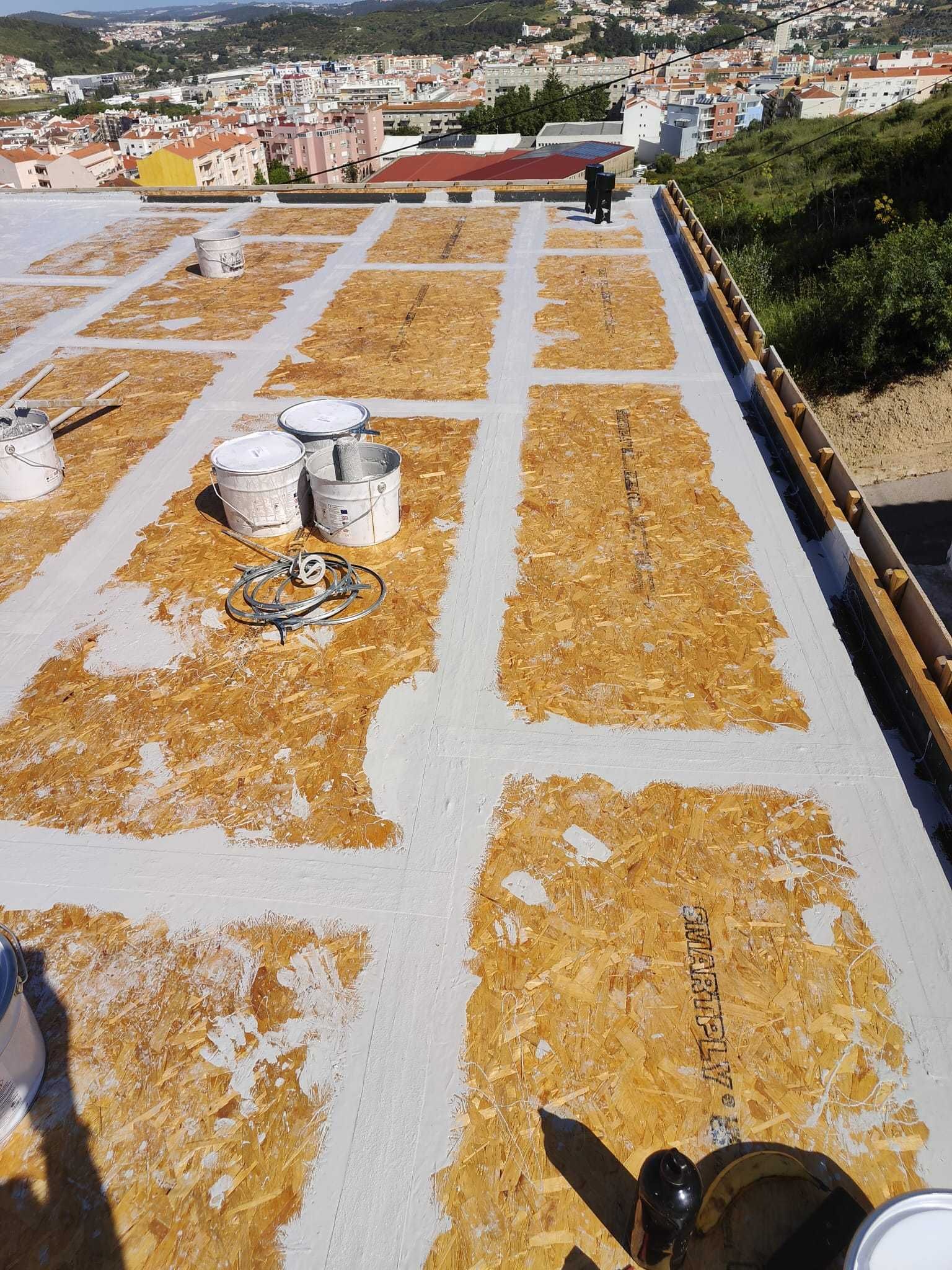 Serviços de impermeabilização de terraços, varandas, coberturas.