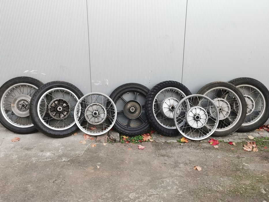 Koła szprychowe, aluminiowe śnieżynki, bęben, tarcza BMW r75 r80 r100