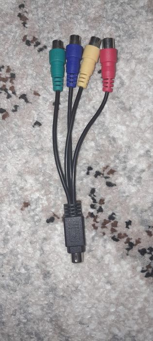 Кабель адаптер S-Video на 4 RCA тюльпани