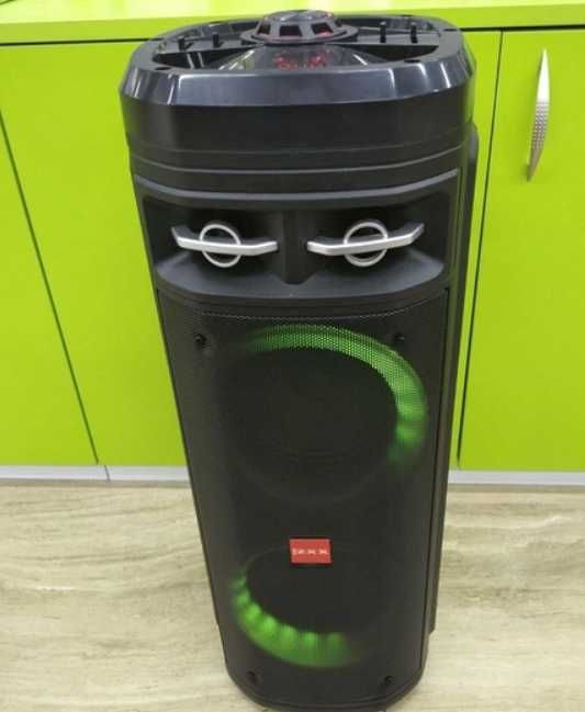 Мощная колонка с микрофоном с Bluetooth и радио, караоке