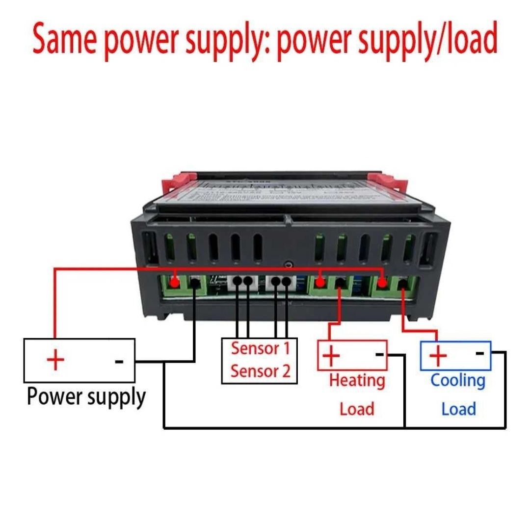 STC-3008 Терморегулятор цифровий двоканальний 220В Контролер температу
