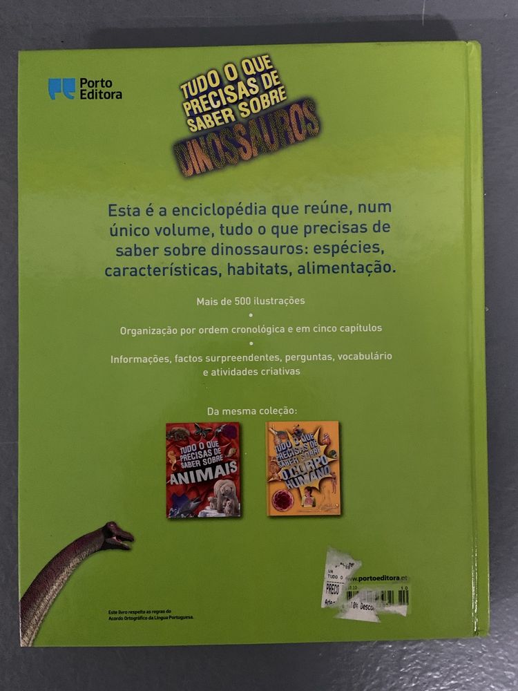 Livro “Tudo o que precisas de saber sobre dinossauros”