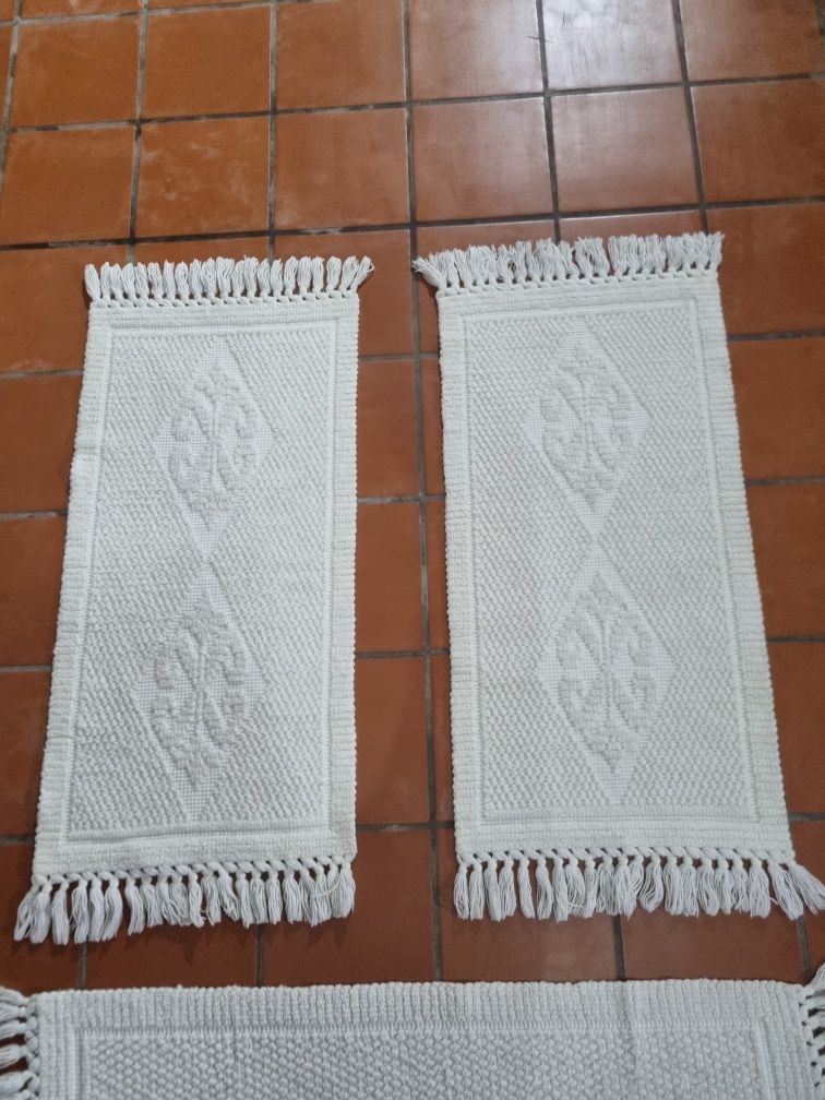 Conjunto de tapetes quarto (branco)