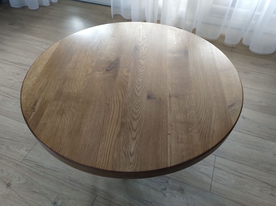 Stolik kawowy dębowy 80cm