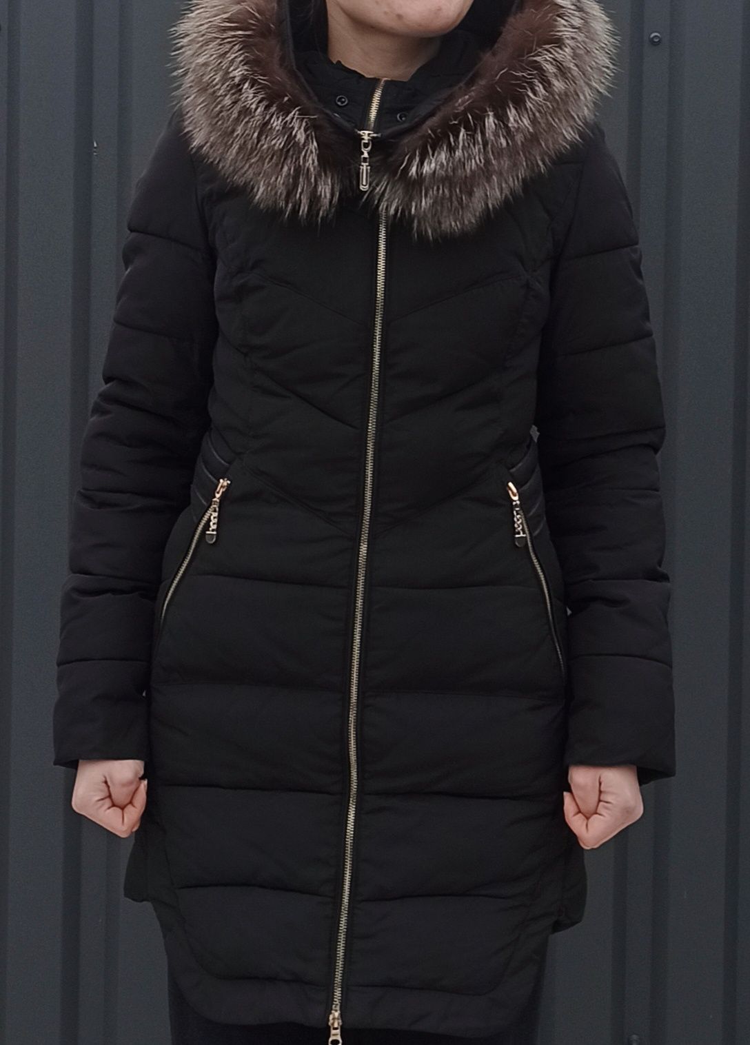 Зимова жіноча куртка Ikaus чорна розмір 42  S