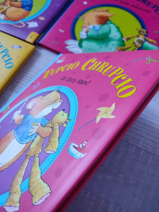 Zestaw 7 książek Tupcio chrupcio, duże książki, stan bardzo dobry