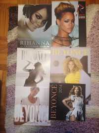 Beyonce Rihanna kalendarz kalendarze