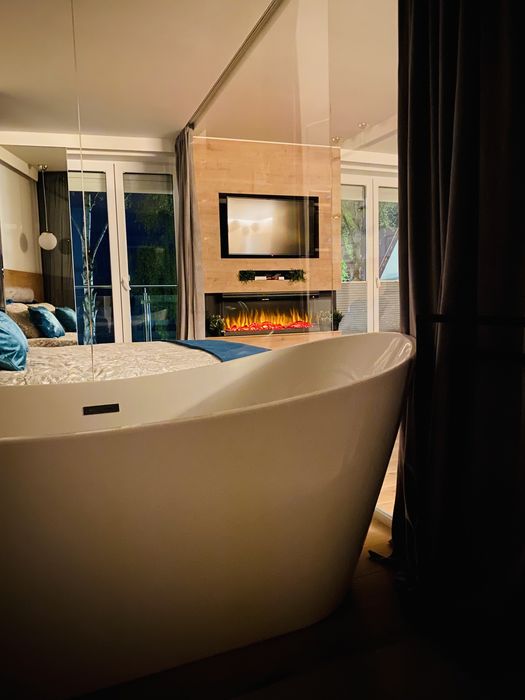 Apartamenty nad jeziorem Nocleg Mazury Ostróda MoLoo Apartament
