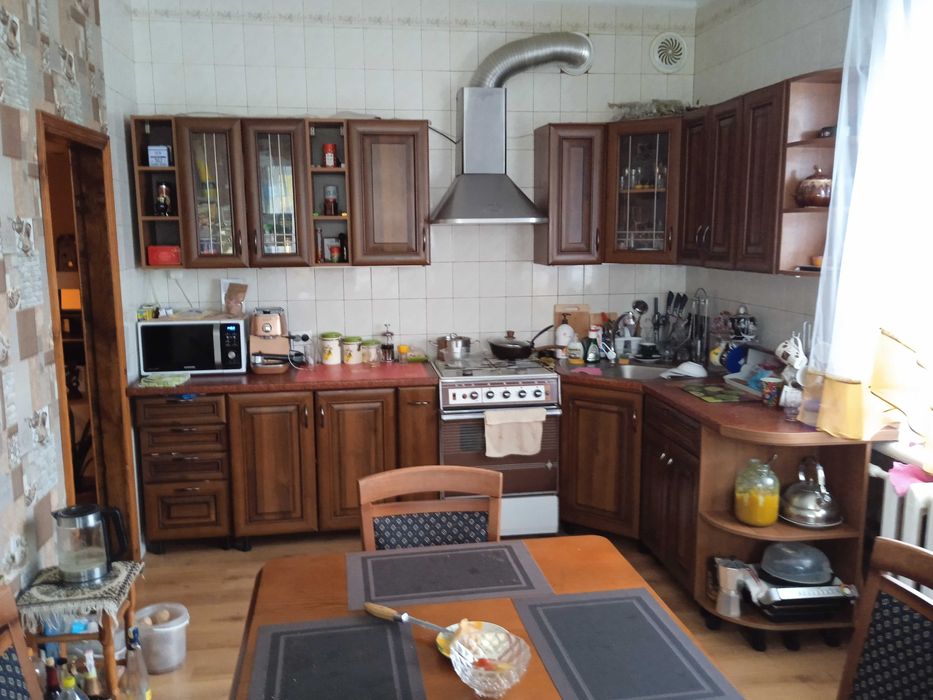 будинок  з цокольним етажем літня кухня, господарчі споруди