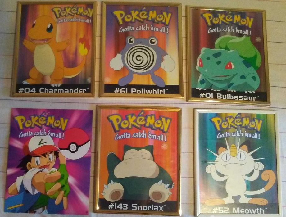 pokemony - obrazki na ścianę zestaw