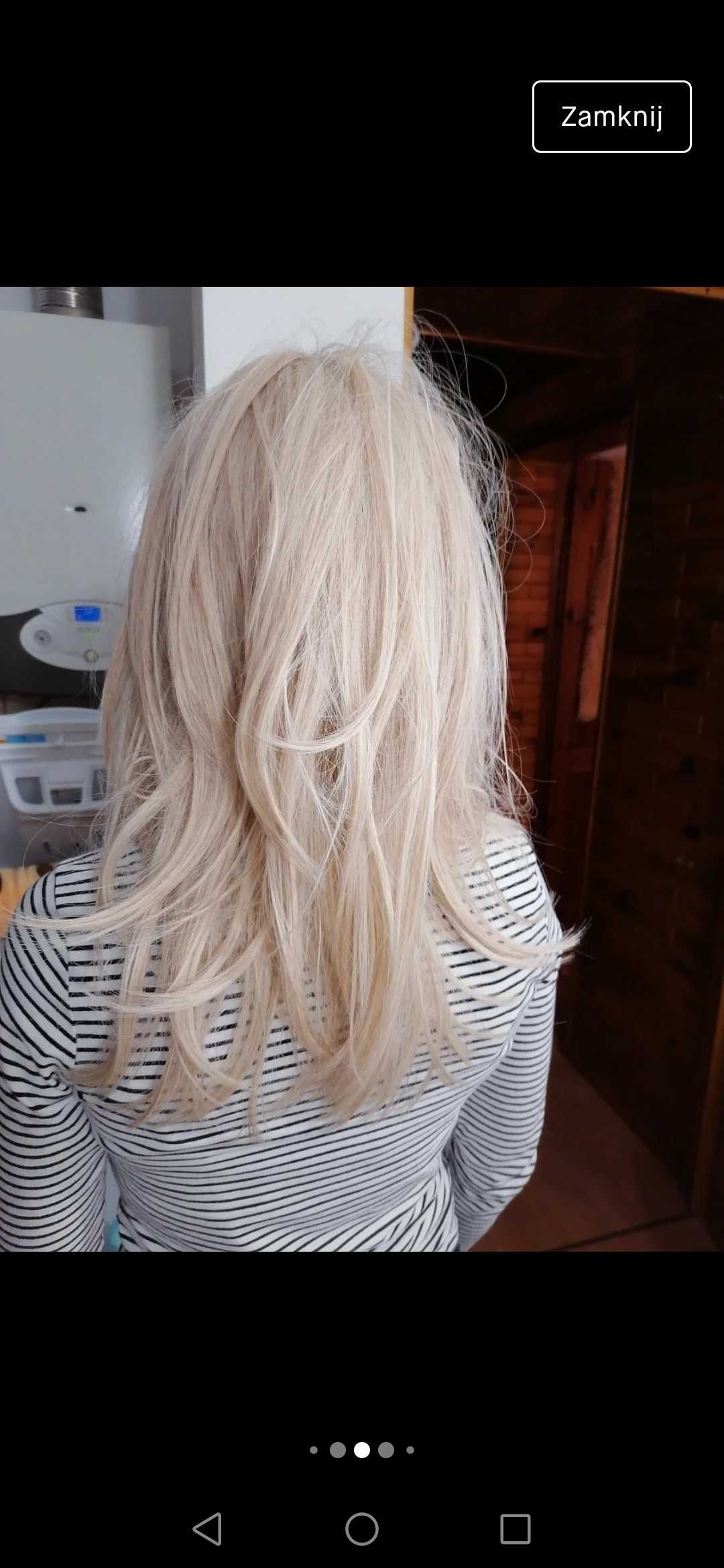 Peruka syntetyczna polecam blond