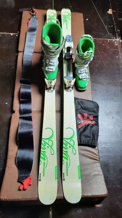 Zestaw skiturowy 158cm narty+buty Scarpa 24,5cm +foki
