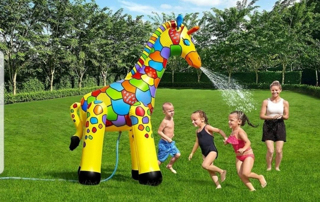 Zraszacz ogrodowy Żyrafa dla dzieci.