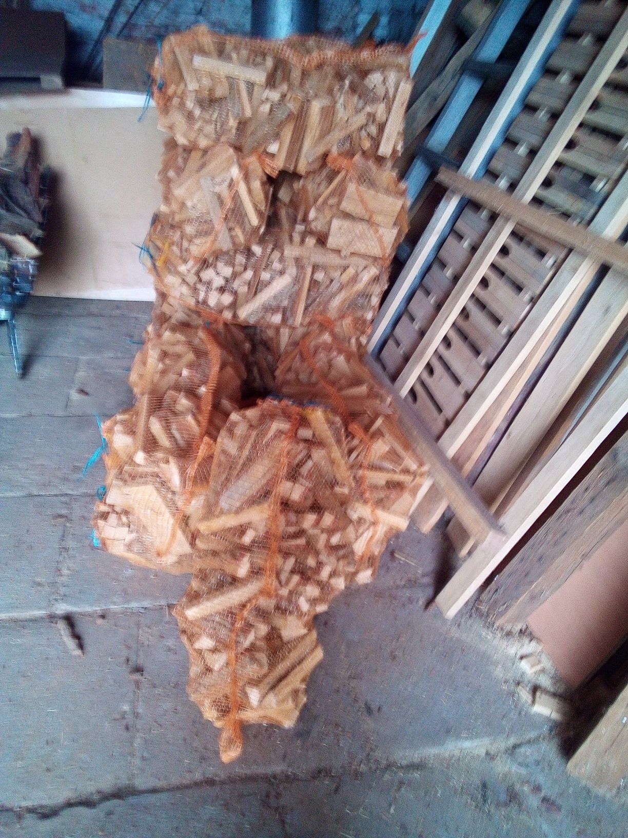Drewno opałowe suche workowane