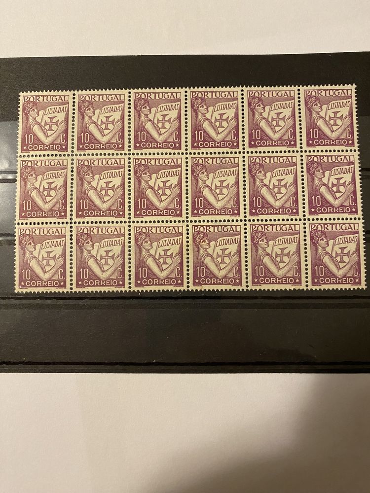 Filatelia - conjunto de 18 selos afinsa n. 516