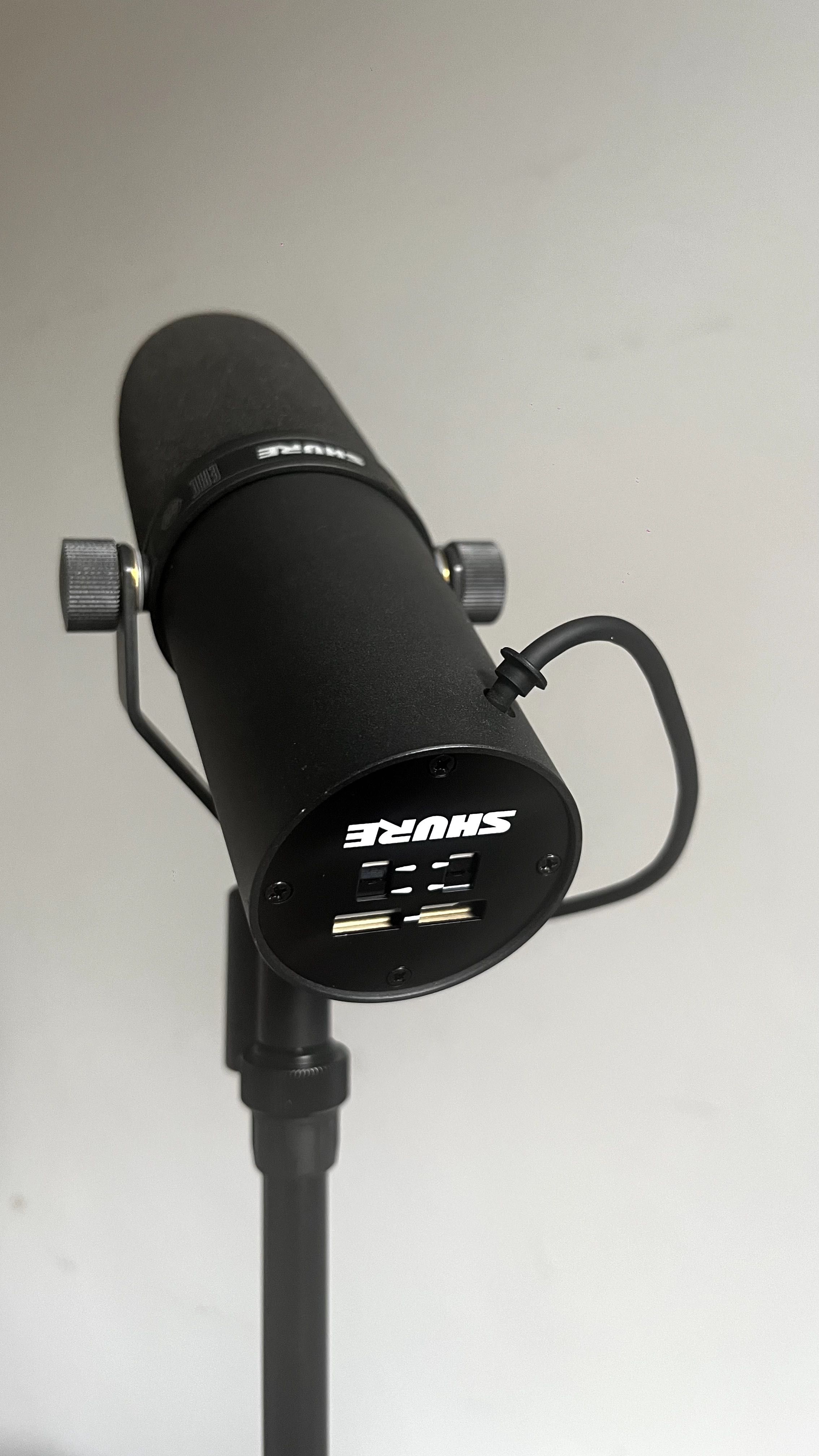 Shure sm7b microphone podcast audio recording mikrofon