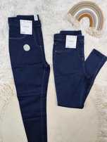 Jegginsy jeansy rurki 152-158 nowe 2 sztuki