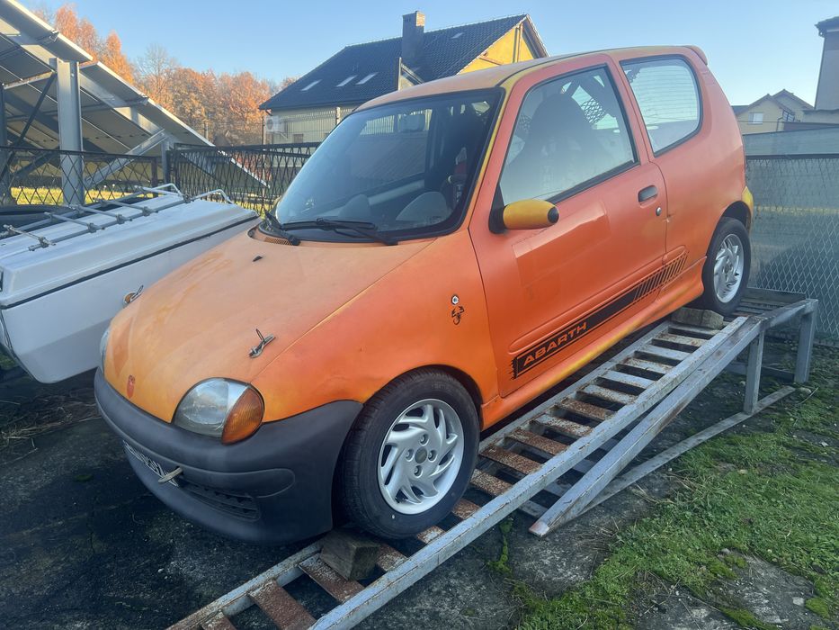 Fiat Seicento zdrowy abarth 1.2 16v kjs klatka rajdy