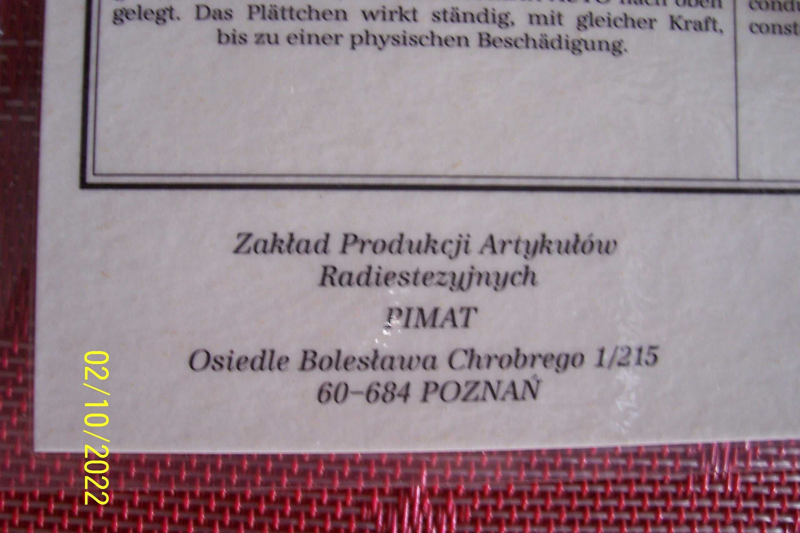 Pimat-płytka antyznużeniowa dla kierowców.