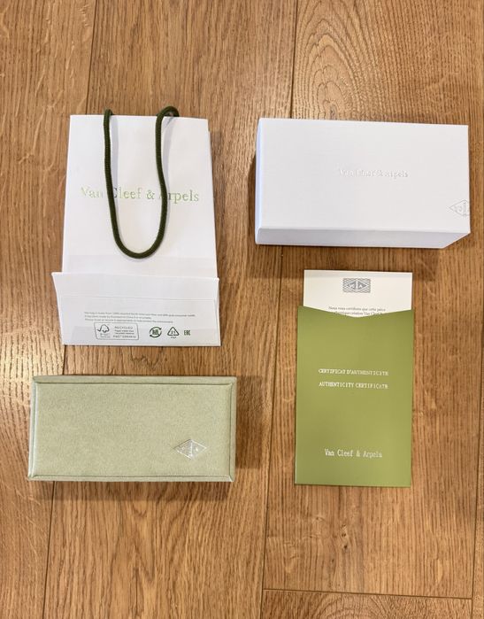 Pulseira Van Cleef & Arples (Verde Água)