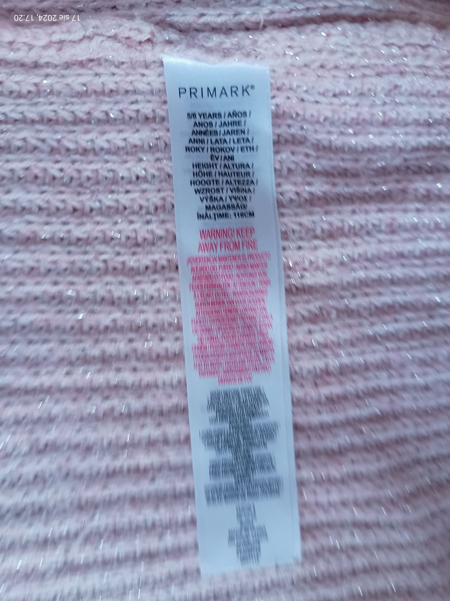 Sweter sweterek grubszy kardigan narzutka Primark
