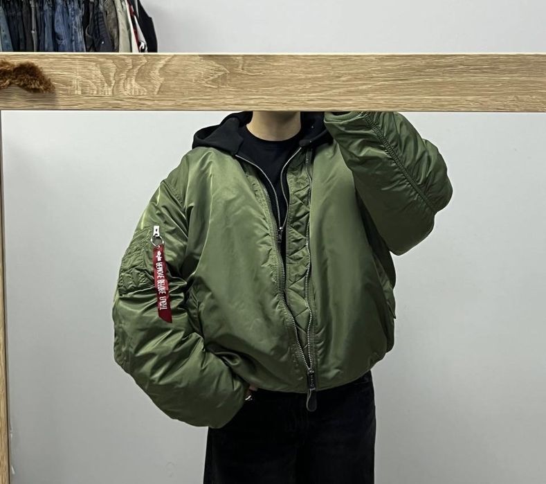 Дутий бомбер Alpha Industries MA-1 оверсайз куртка альфа XXL ma-2 n2b