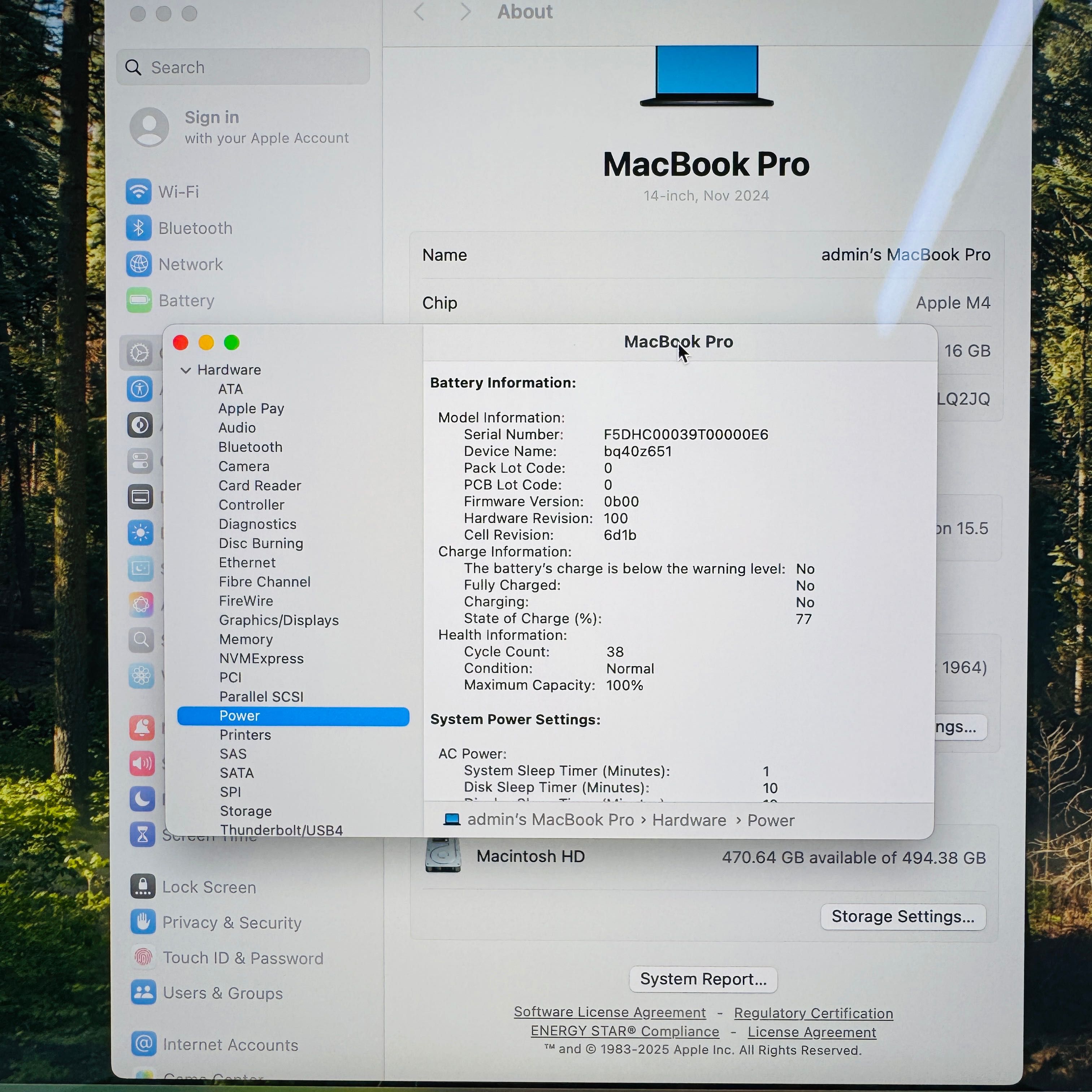 №2373	MacBook Pro 14 	Space Black	M4	16/512