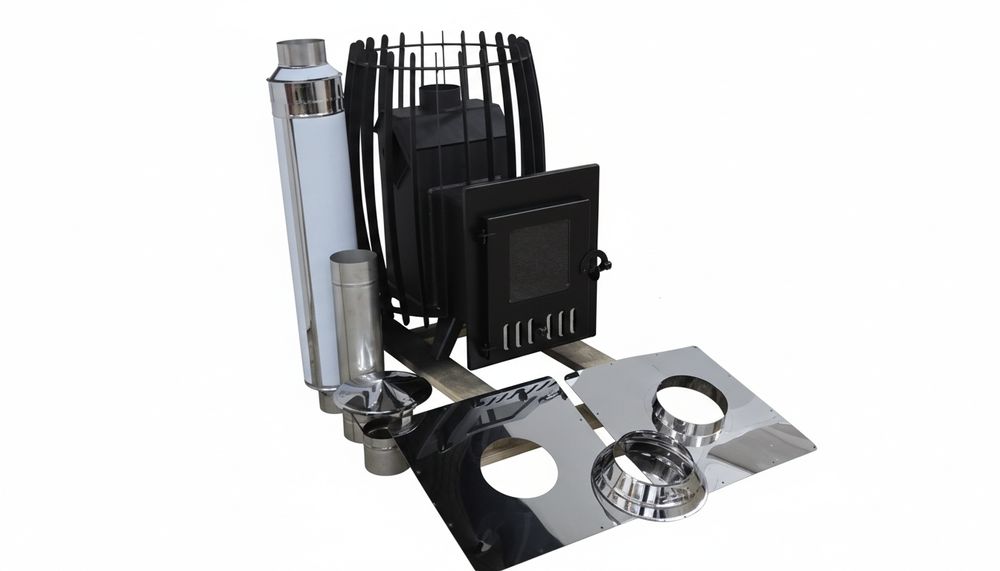 Piec do Sauny Tunelowy 16m3/8m2 Cena za ZESTAW Z SYSTEMEM KOMINOWYM