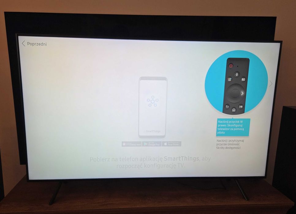 Samsung QLED 55 cali (QE55Q70RAT) – Matryca 120Hz, Smart TV, stan bdb