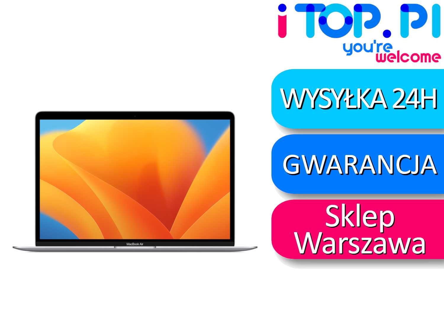 MacBook Air 13 2020 M1 256GB 8GB RAM Sklep Warszawa Gwarancja 12 msc