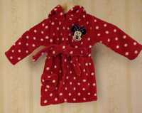 Cieplutki szlafroczek /Minnie Mouse / 6-9m / rozm. 68-74 cm / George