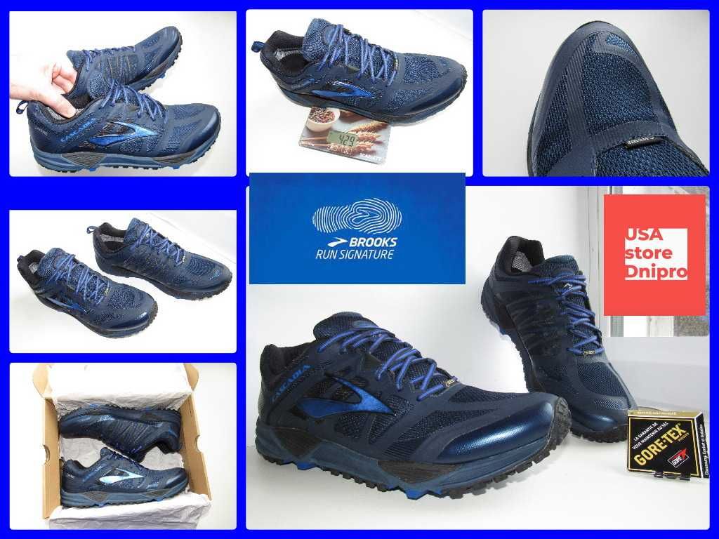 Трекинговые мембранные кроссовки Brooks Cascadia 11 M GTX р. 46 (30см)