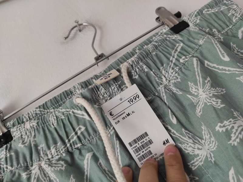 nowe spodenki H&M wakacyjne męskie M nowe z metką