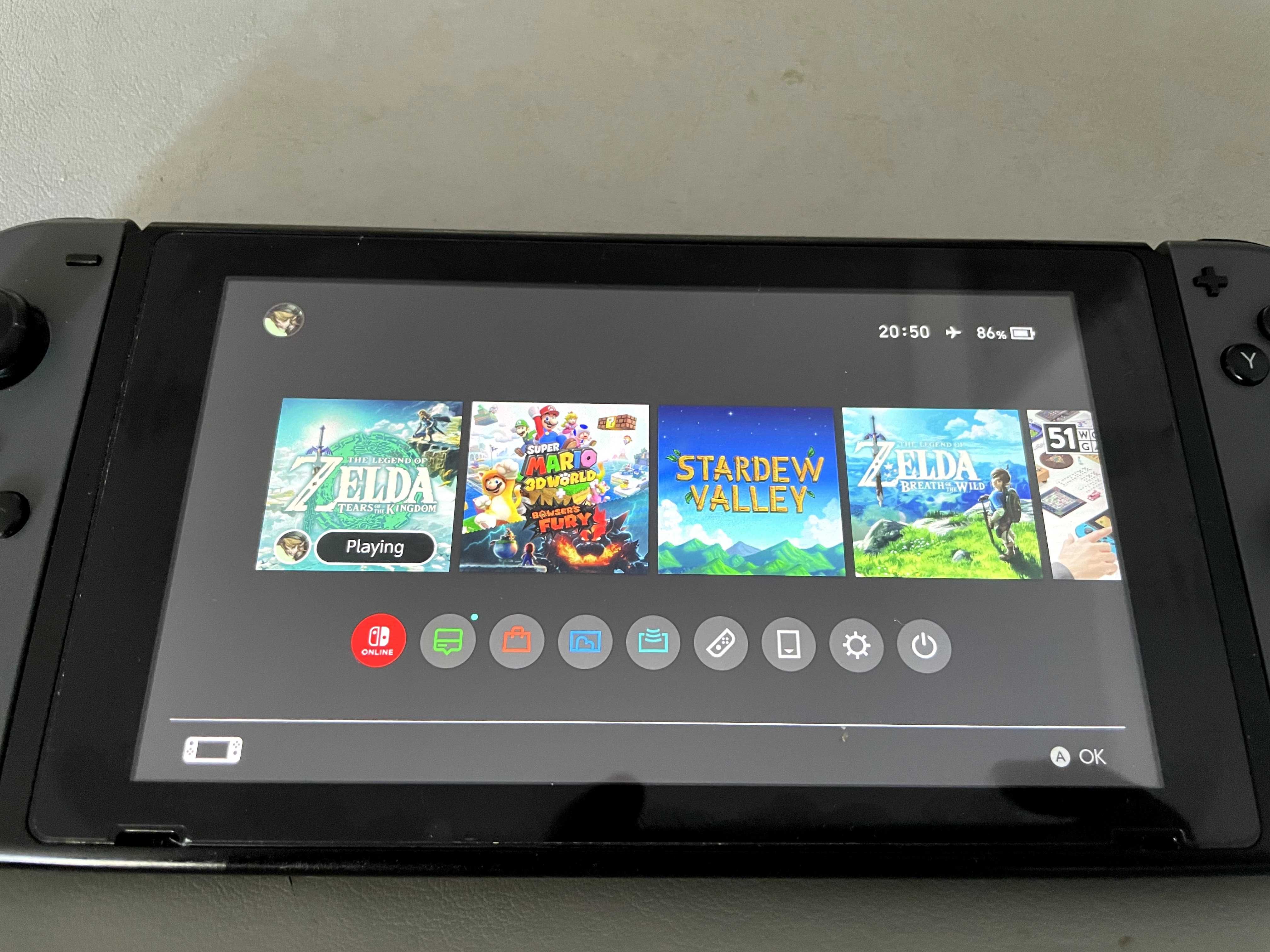 Konsola Nintendo Switch v1 CFW Atmosphere + Pro Controller /Dobry stan