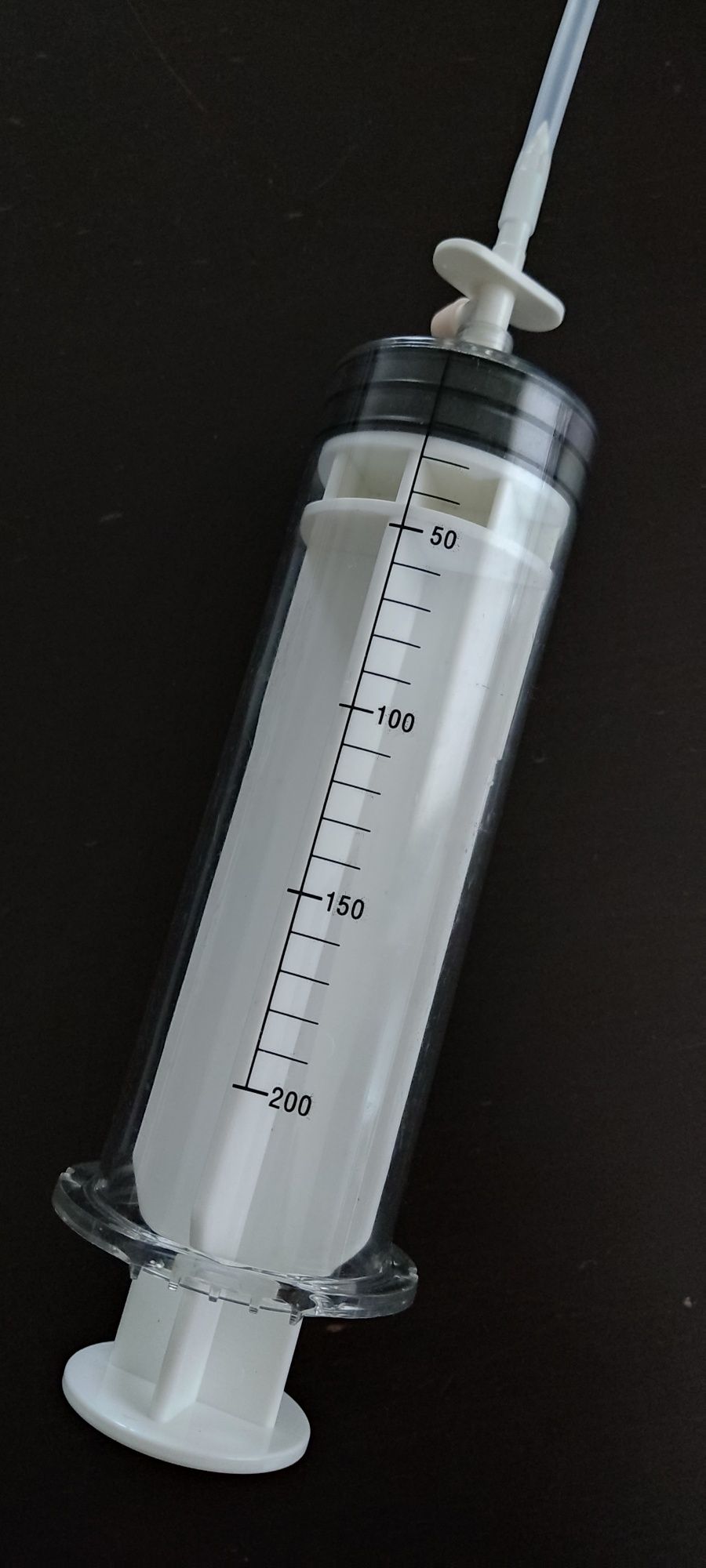 5 x 200 ml  10 x100 strzykawka strzykawki wężyk gratis