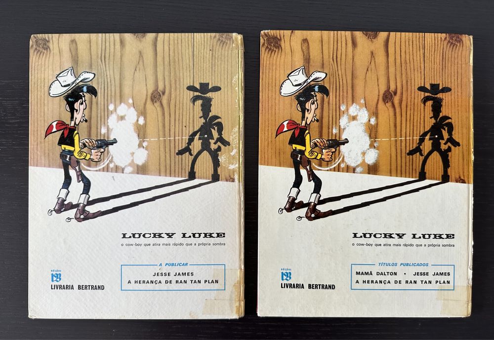 Livros Lucky Luke de 1974 - edições clássicas