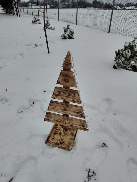 Choinka drewniana ozdobna