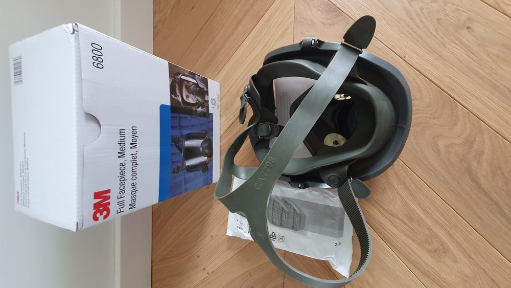 Maska pełnotwarzowa 3M + filtry 6059 ABEK1 + gratisy