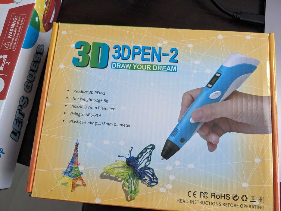 Długopis 3D / Pióro 3D PEN-2 - Nowy Zestaw (PLA/ABS)