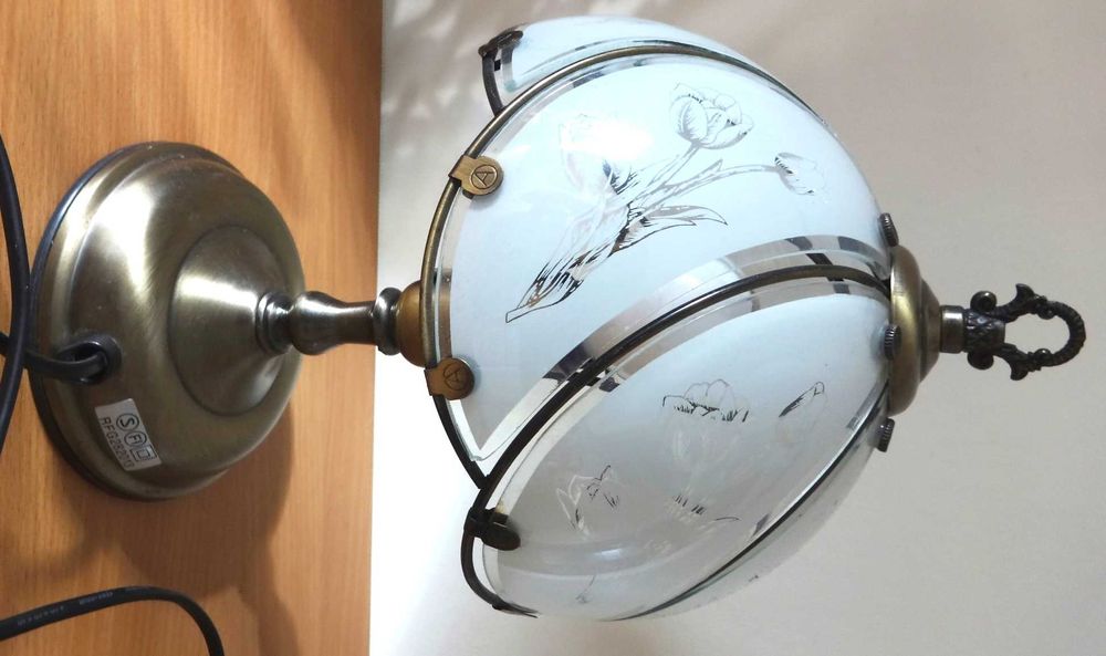 lampka nocna klosz szklany