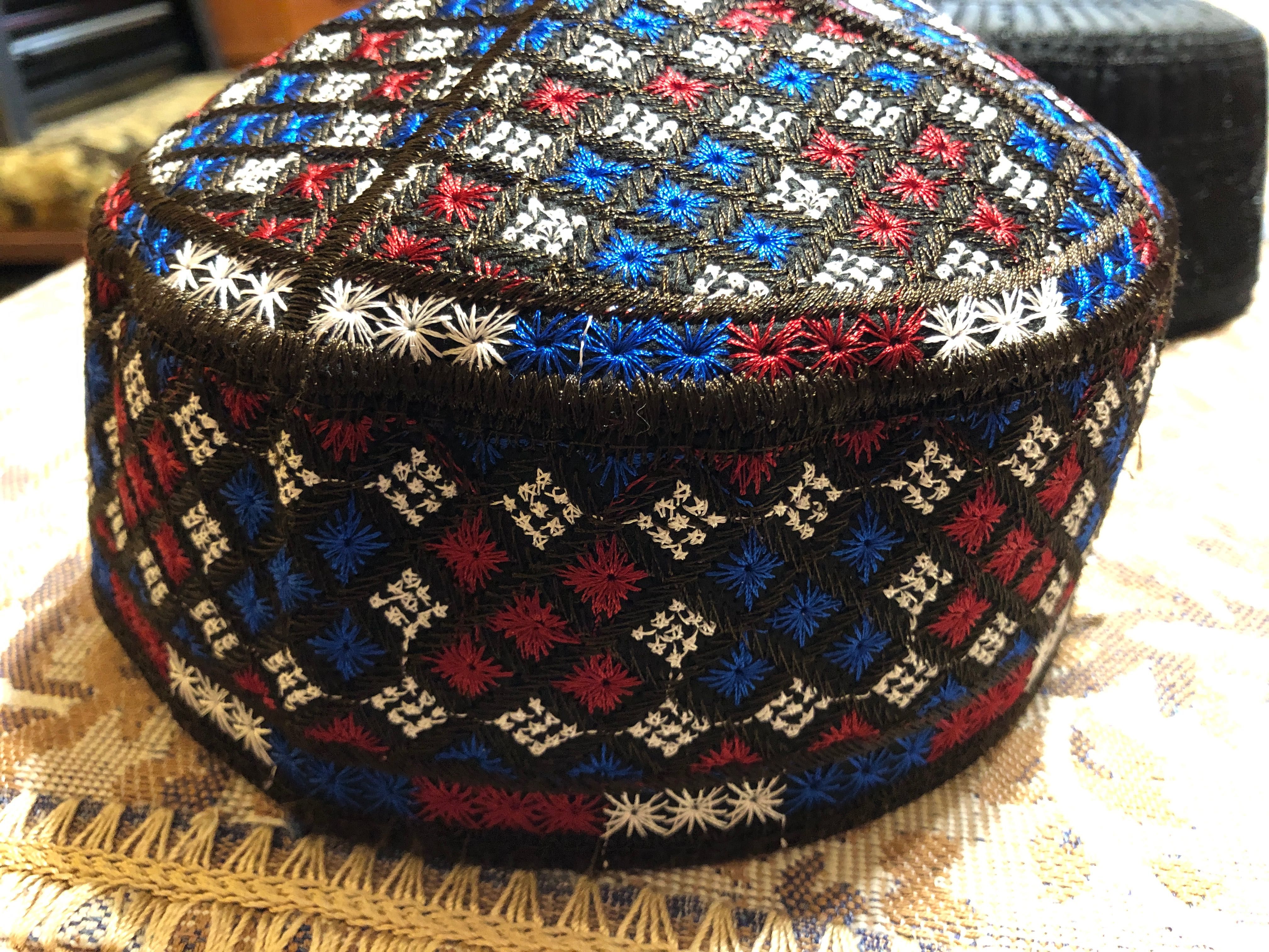 тюбетейка шапка для хаджу Peci ovais motif