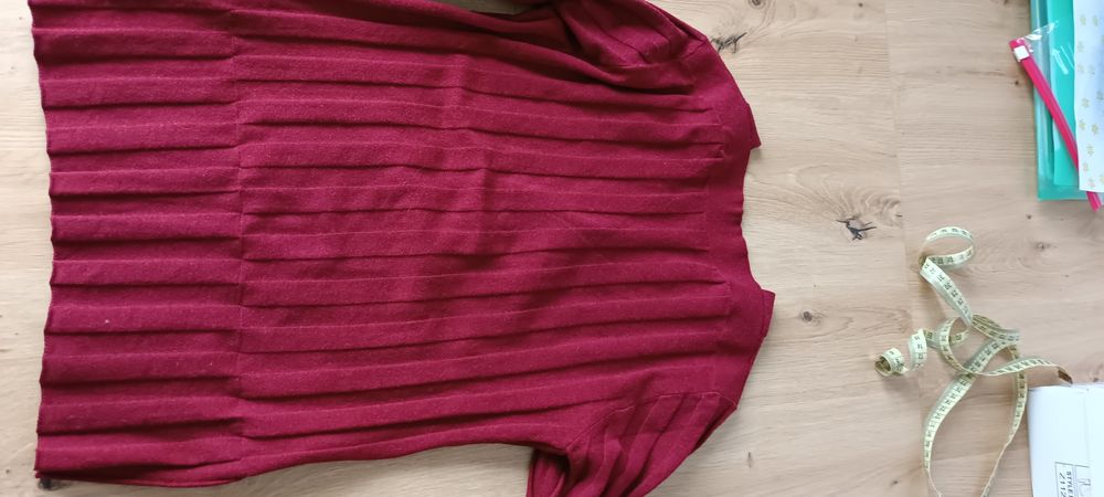 Bordowa bluzka damska S - XS