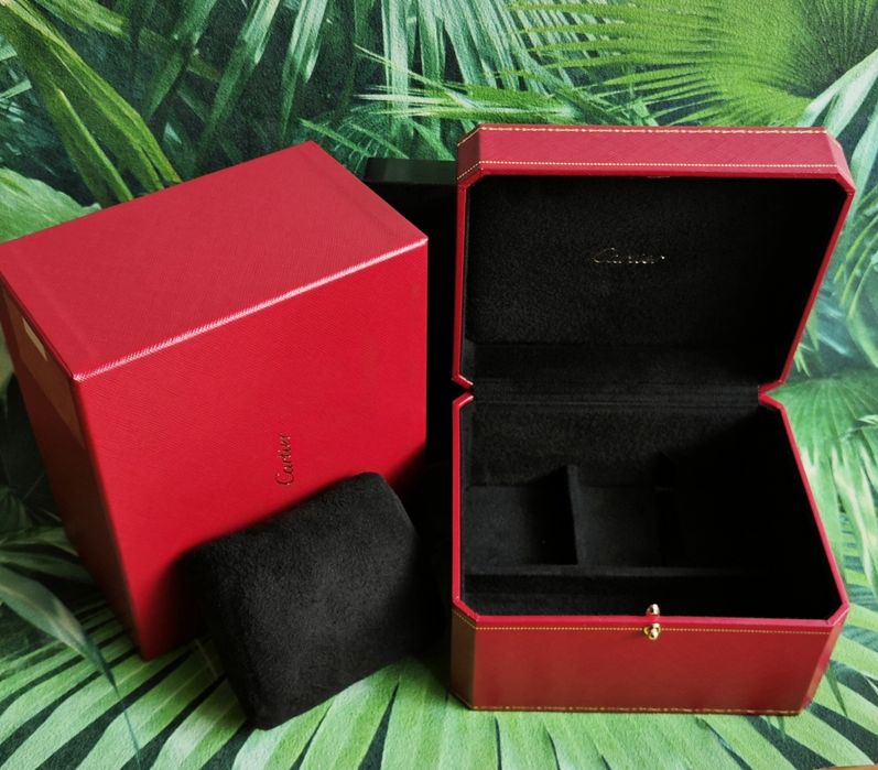Cartier oryginalne pudełko na zegarek nowe czerwone po zegarku Santos
