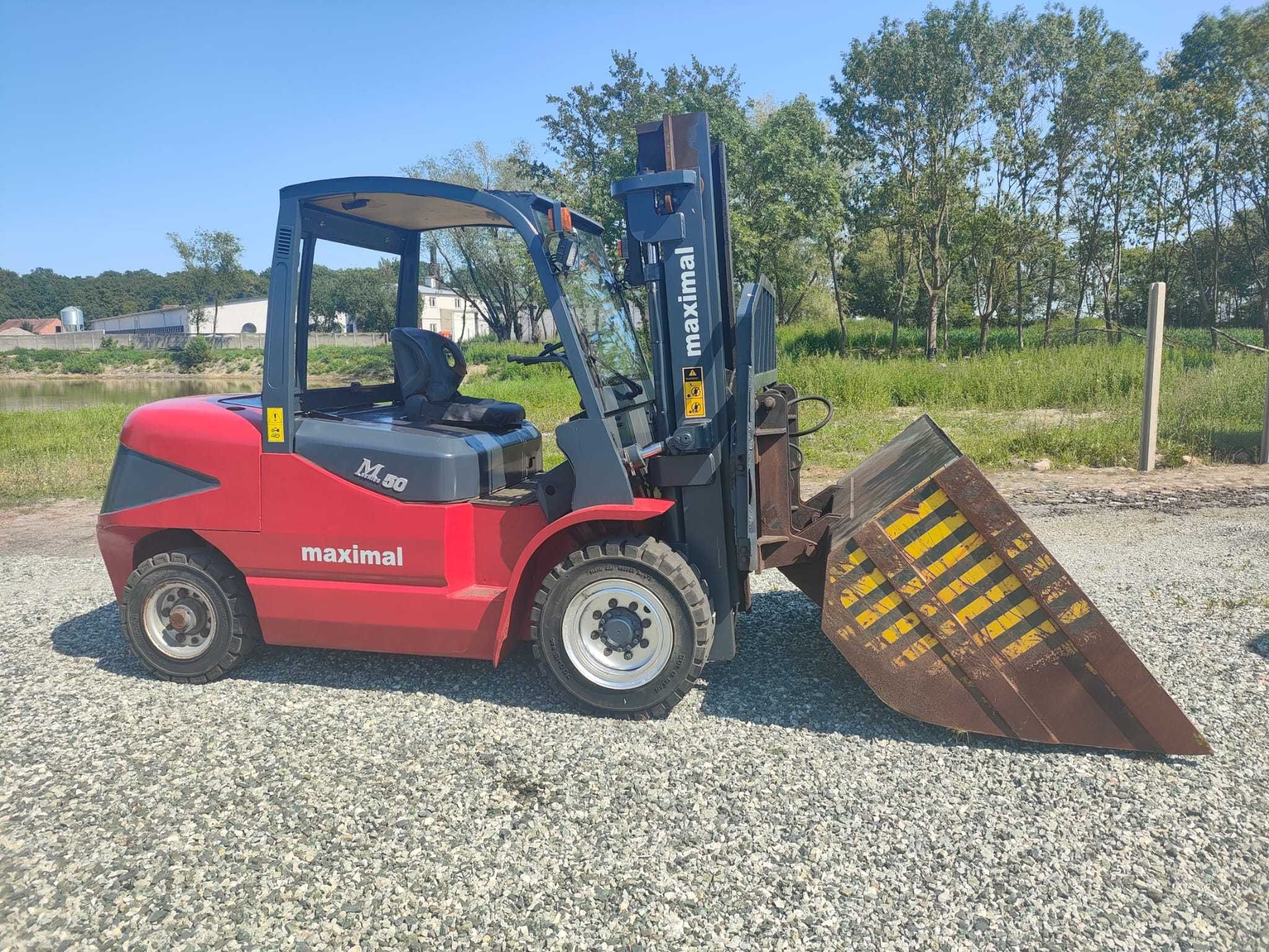 wózek widłowy Maximal M 50x z 2014 roku. z WAGĄ