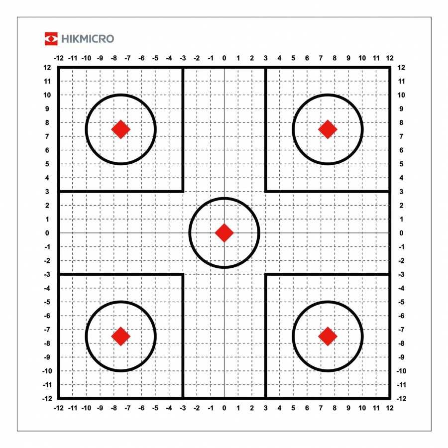 Naklejka termiczna tarcza do przystrzeliwania termowizji 30x30cm