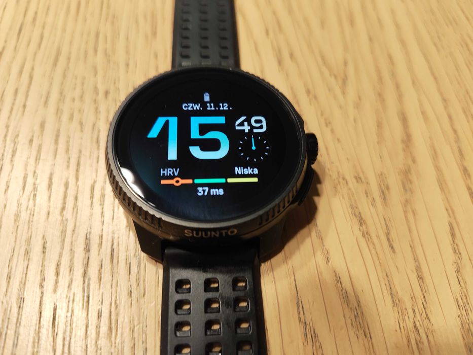 Smartwatch zegarek sportowy Suunto Race All Black komplet