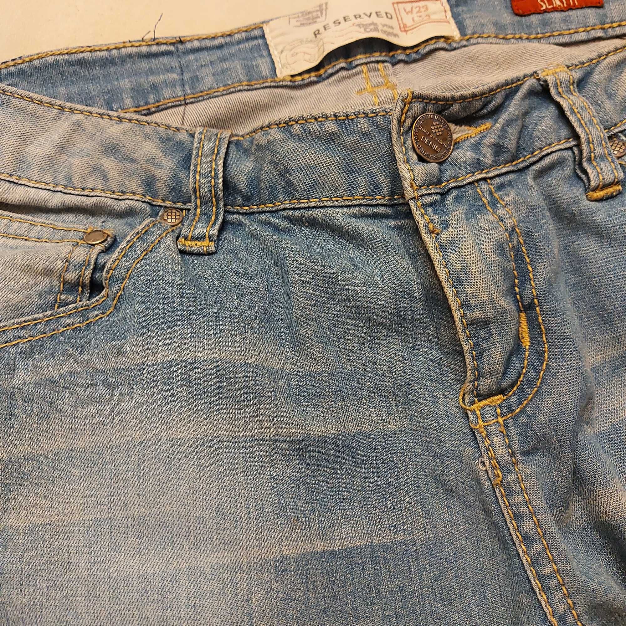 Spodnie jeansy damskie slim fit 38 M 29/32 reserved