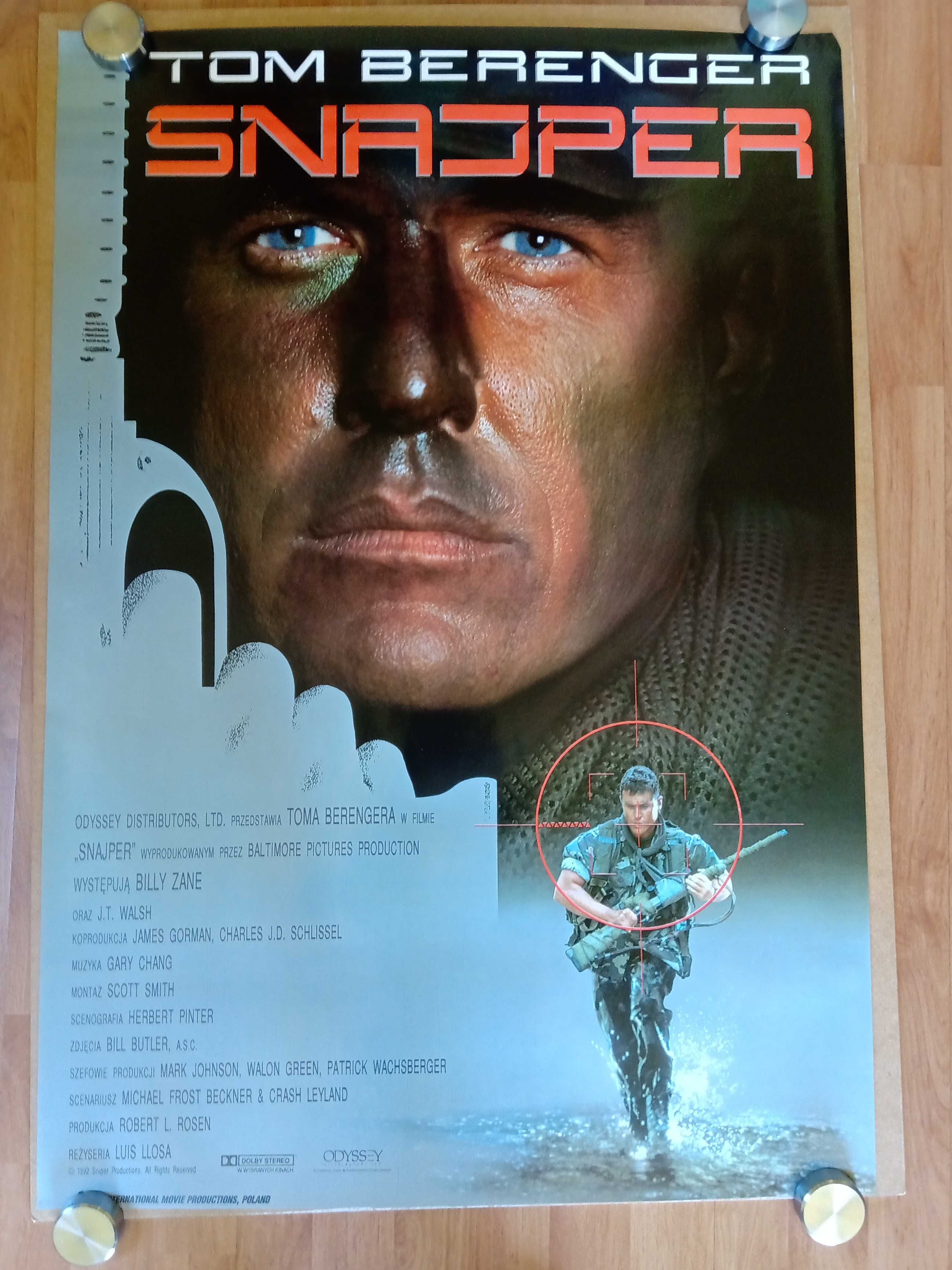 Plakaty filmowe Snajper Oryginalny plakat kinowy z 1994 roku.