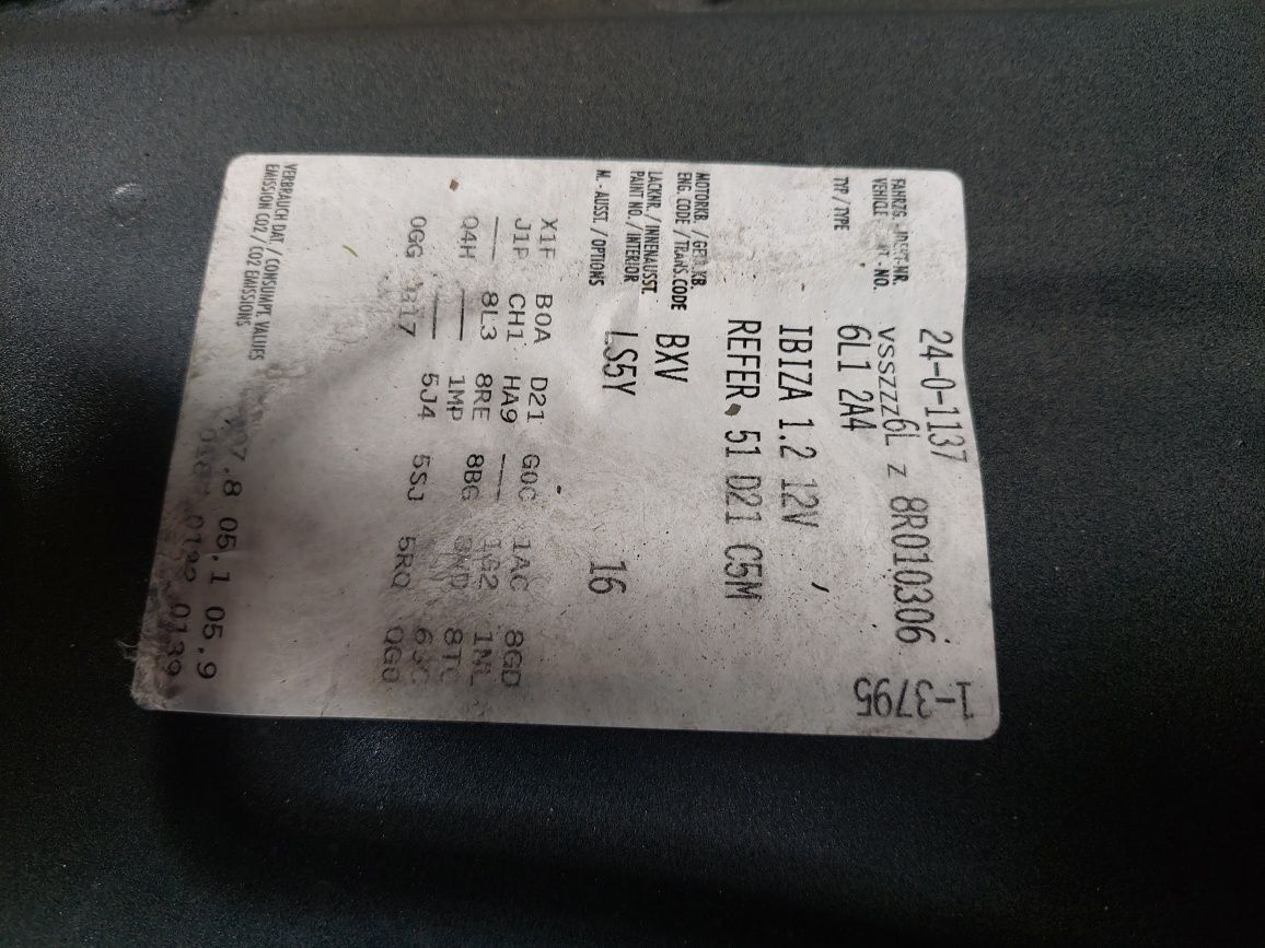 Seat ibiza 3 1.2 12v Lift 2007r przebieg 153tys
